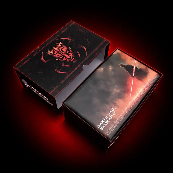 Maul collector packaging and illustrated booklet