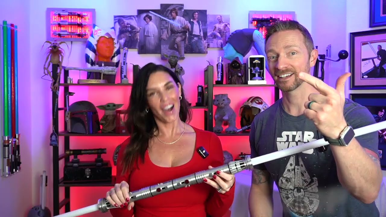 Finding The Force creators presenting the Maul lightsaber in their video review